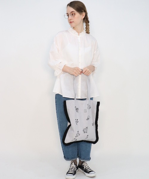 haupia（ハウピア）の「Ｌｉｌｌｅ　ｌｙｋｋｅ 【 バッグ 】（トートバッグ・レディース・ベージュ/ブラック/ストライプ・FREE）」の16枚目の写真