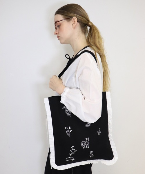 haupia（ハウピア）の「Ｌｉｌｌｅ　ｌｙｋｋｅ 【 バッグ 】（トートバッグ・レディース・ベージュ/ブラック/ストライプ・FREE）」の18枚目の写真