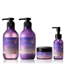 YOLU（ヨル）の「YOLU(ヨル) サクラ ディープナイトリペアシャンプー&トリートメント&ヘアオイル&ヘアマスク4点セット（シャンプー・キッズ）」