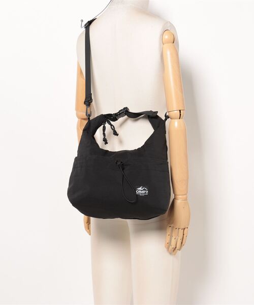 CAMP7（キャンプセブン）の「【CAMP7】ドロストバックルバッグ（ショルダーバッグ・レディース・ベージュ/ブラック・ONE SIZE）」の7枚目の写真