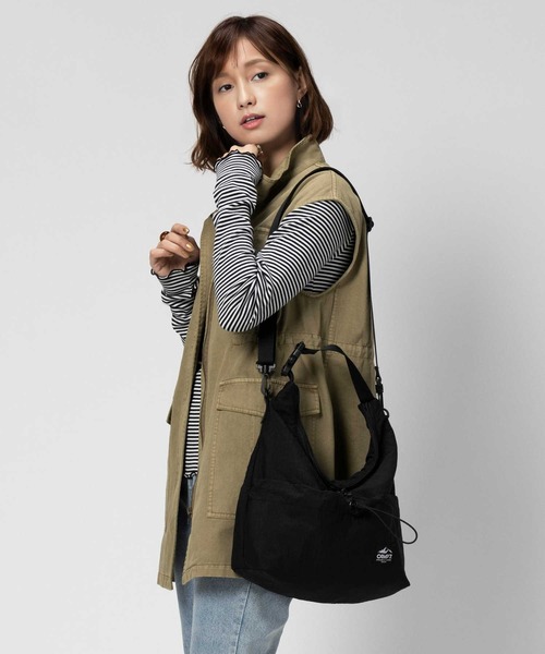 CAMP7（キャンプセブン）の「【CAMP7】ドロストバックルバッグ（ショルダーバッグ・レディース・ベージュ/ブラック・ONE SIZE）」の9枚目の写真