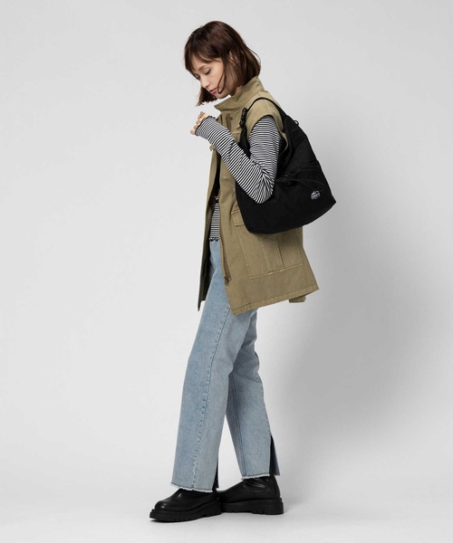 CAMP7（キャンプセブン）の「【CAMP7】ドロストバックルバッグ（ショルダーバッグ・レディース・ベージュ/ブラック・ONE SIZE）」の8枚目の写真