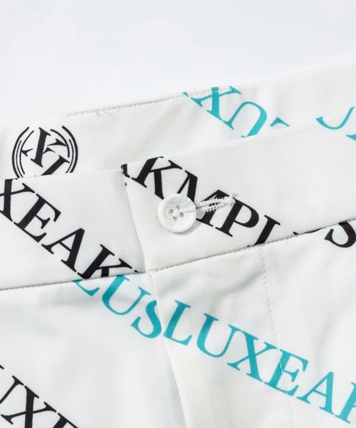 LUXEAKMPLUS(リュクスエイケイエムプラス)の「LUXEAKMPLUS(リュクスエイケイエムプラス)ゴルフ 総柄ロゴハーフパンツ(その他パンツ・メンズ・ブラック/ブラック×ブルー/ホワイト/ホワイト系その他・S/M/L/XL/XXL)」の9枚目の写真