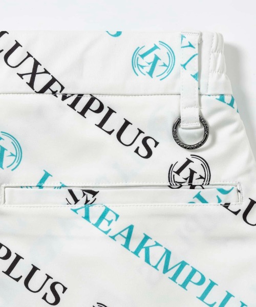 LUXEAKMPLUS(リュクスエイケイエムプラス)の「LUXEAKMPLUS(リュクスエイケイエムプラス)ゴルフ 総柄ロゴハーフパンツ(その他パンツ・メンズ・ブラック/ブラック×ブルー/ホワイト/ホワイト系その他・S/M/L/XL/XXL)」の7枚目の写真