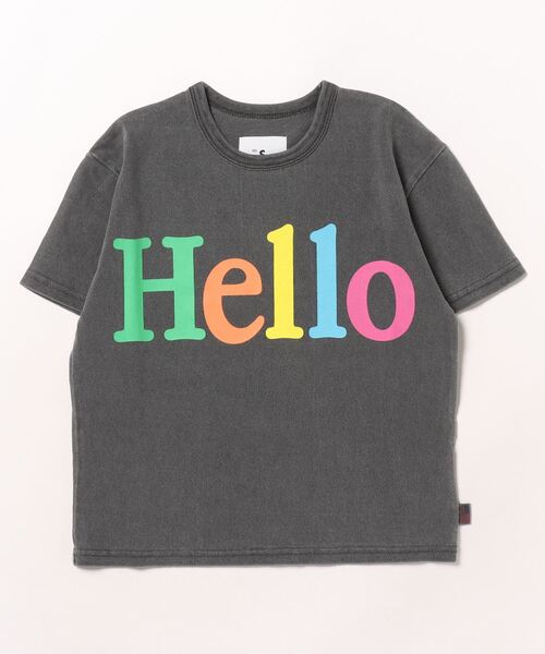 Smoothy（スムージー）の「SMOOTHY USA Cotton HELLO Tee / スムージー USAコットン ハローTシャツ（Tシャツ/カットソー・キッズ・エメラルド/ブラック/パープル・MEDIUM/SMALL/X-LARGE/LARGE）」の10枚目の写真