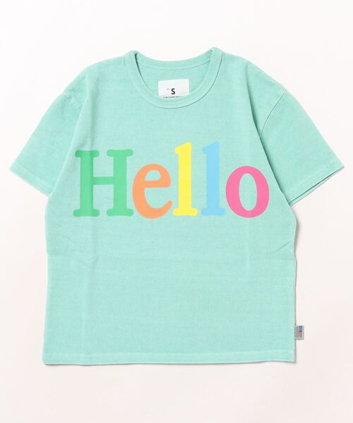 Smoothy（スムージー）の「SMOOTHY USA Cotton HELLO Tee / スムージー USAコットン ハローTシャツ（Tシャツ/カットソー・キッズ・エメラルド/ブラック/パープル・MEDIUM/SMALL/X-LARGE/LARGE）」の11枚目の写真