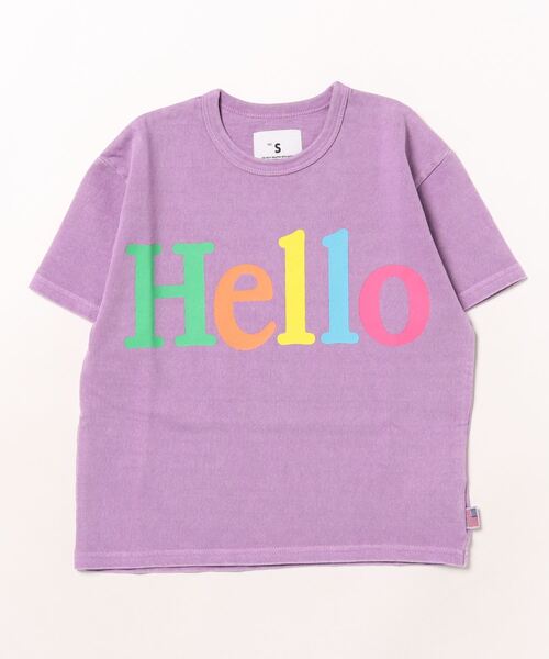 Smoothy（スムージー）の「SMOOTHY USA Cotton HELLO Tee / スムージー USAコットン ハローTシャツ（Tシャツ/カットソー・キッズ・エメラルド/ブラック/パープル・MEDIUM/SMALL/X-LARGE/LARGE）」の12枚目の写真