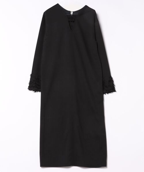 STYLEBLOCK(スタイルブロック)の「カットツイル2WAY袖切替ワンピース(ワンピース・レディース・チャコールグレー/ブラック・M)」の2枚目の写真