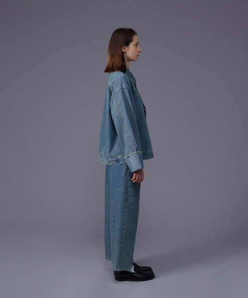 Plage DENIM SEMI FLARED パンツ グレー 34 Plage DENIM SEMI FLARED パンツ グレー 34
