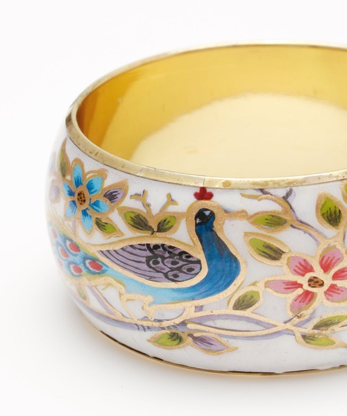 チャイハネ（チャイハネ）の「【チャイハネ】ディアールバングル（バングル/リストバンド・レディース・ターコイズブルー/ホワイト/ピンク・FREE）」の5枚目の写真