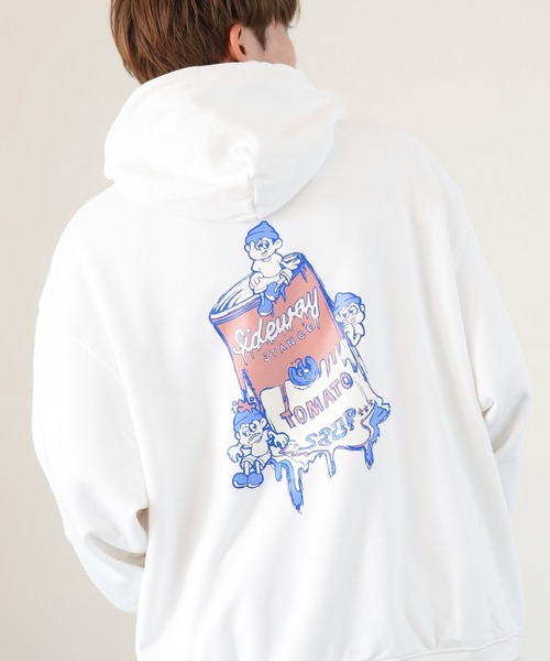 SIDEWAY STANCE（サイドウェイスタンス）の「【SIDEWAY STANCE】オリジナルプリント スウェット パーカー（パーカー・メンズ・ホワイト系/ホワイト系1/ホワイト系2/ホワイト系3/ホワイト系4/ブラック系/ブラック系1/ブラック系2/ブラック系3/ブラック系4/グレー系/グレー系1/グレー系3/グレー系4/グレー系2/グレー/ホワイト/ブラック/ネイビー系3/ネイビー系2/ネイビー系1/ネイビー系4/ブラック系5/ネイビー系5/グレー系5/ライトグレー系6/ブラック系6/ネイビー系6・SMALL/MEDIUM/LARGE/X-LARGE）」の4枚目の写真