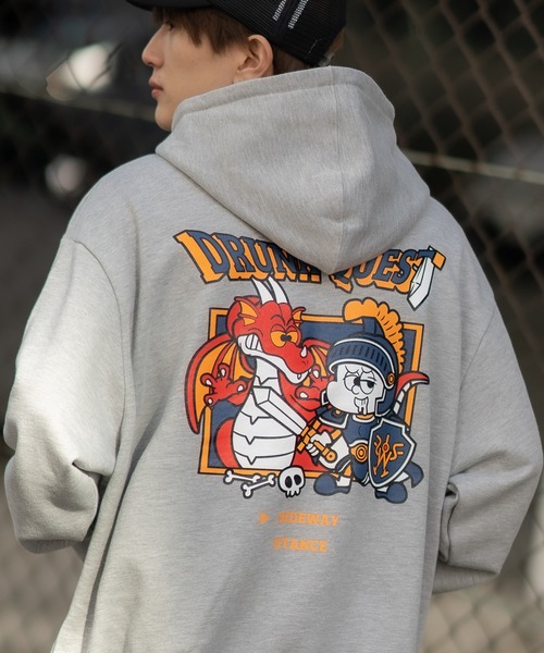 SIDEWAY STANCE（サイドウェイスタンス）の「【SIDEWAY STANCE】オリジナルプリント スウェット パーカー（パーカー・メンズ・ホワイト系/ホワイト系1/ホワイト系2/ホワイト系3/ホワイト系4/ブラック系/ブラック系1/ブラック系2/ブラック系3/ブラック系4/グレー系/グレー系1/グレー系3/グレー系4/グレー系2/グレー/ホワイト/ブラック/ネイビー系3/ネイビー系2/ネイビー系1/ネイビー系4/ブラック系5/ネイビー系5/グレー系5/ライトグレー系6/ブラック系6/ネイビー系6・SMALL/MEDIUM/LARGE/X-LARGE）」の22枚目の写真