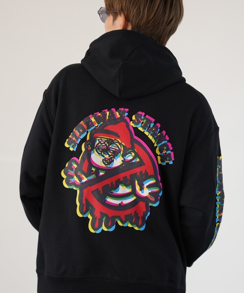 SIDEWAY STANCE（サイドウェイスタンス）の「【SIDEWAY STANCE】オリジナルプリント スウェット パーカー（パーカー・メンズ・ホワイト系/ホワイト系1/ホワイト系2/ホワイト系3/ホワイト系4/ブラック系/ブラック系1/ブラック系2/ブラック系3/ブラック系4/グレー系/グレー系1/グレー系3/グレー系4/グレー系2/グレー/ホワイト/ブラック/ネイビー系3/ネイビー系2/ネイビー系1/ネイビー系4/ブラック系5/ネイビー系5/グレー系5/ライトグレー系6/ブラック系6/ネイビー系6・SMALL/MEDIUM/LARGE/X-LARGE）」の7枚目の写真