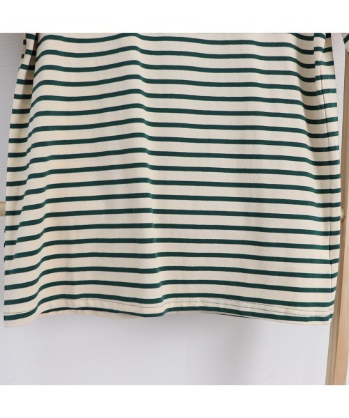 Miniministore(ミニミニストア)の「カラーボーダー Tシャツ レディース半袖(Tシャツ/カットソー・レディース・グリーン/ダークネイビー/ブルー/イエロー・FREE)」の22枚目の写真