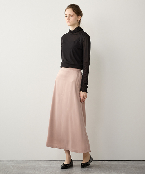 LE SOUK HOLIDAY（ルスークホリデー）の「サテンスカート（スカート・レディース・ピンク/ブラック/チャコールグレー・M/L）」の13枚目の写真