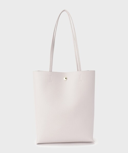 OPAQUE.CLIP（オペークドットクリップ）の「◆【軽量／A4サイズ対応／通勤対応】シュリンク合皮シンプルトートバッグ（トートバッグ・レディース・ベージュ/ライトグレー/ブラック/シルバー・00）」の15枚目の写真