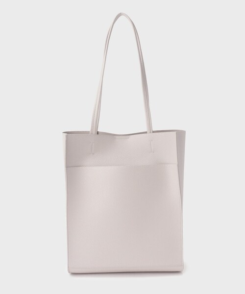 OPAQUE.CLIP（オペークドットクリップ）の「◆【軽量／A4サイズ対応／通勤対応】シュリンク合皮シンプルトートバッグ（トートバッグ・レディース・ベージュ/ライトグレー/ブラック/シルバー・00）」の17枚目の写真