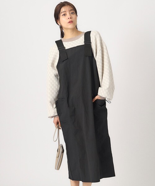 Cutie Blonde(キューティーブロンド)の「◆着丈が調節できる ナイロンジャンスカ(ワンピース・レディース・ダークグレー/ブラック/オリーブ・02/03/04)」の1枚目の写真