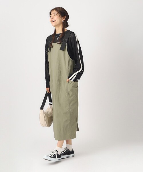 Cutie Blonde(キューティーブロンド)の「◆着丈が調節できる ナイロンジャンスカ(ワンピース・レディース・ダークグレー/ブラック/オリーブ・02/03/04)」の10枚目の写真