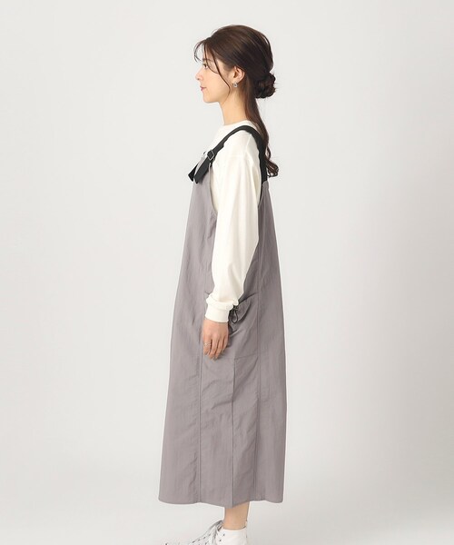 Cutie Blonde(キューティーブロンド)の「◆着丈が調節できる ナイロンジャンスカ(ワンピース・レディース・ダークグレー/ブラック/オリーブ・02/03/04)」の17枚目の写真