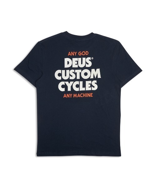 DEUS EX MACHINA(デウスエクスマキナ)の「STAIRWAY TEE(Tシャツ/カットソー・メンズ・ネイビー/オリーブ・MEDIUM/LARGE)」の3枚目の写真