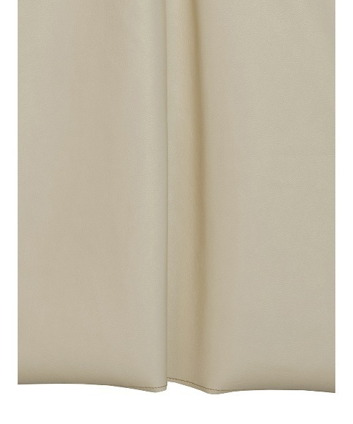 Ameri（アメリ）の「REVERSIBLE SYNTHETIC LEATHER JACKET（ライダースジャケット・レディース・アイボリー/ブラウン・SMALL/MEDIUM）」の12枚目の写真