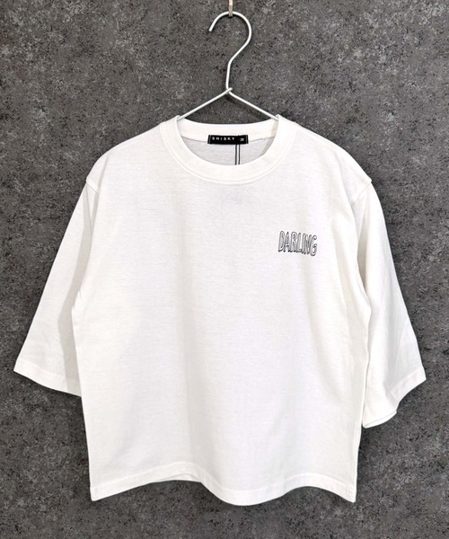 THE CASUAL（カジュアル）の「オーバーサイズ　プリント　ロンT（Tシャツ/カットソー・キッズ・ブラック系/チャコール/ベージュ/ネイビー/パープル/ブラック系1/ベージュ系/オフホワイト/ブラック系2/杢グレー/グレー系/ダークグリーン/ホワイト系/ホワイト系1/ホワイト系2/ブラック・120cm/130cm/140cm/150cm/160cm/110cm）」の19枚目の写真