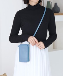 [mieno] 本革スマホショルダーバッグ