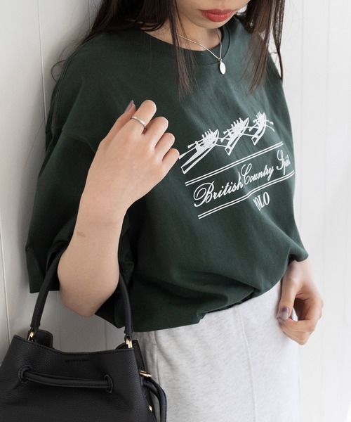 POLO BCS(ポロ ビーシーエス)の「【POLO BCS】Boat oversize print Tee / クラシカルマリンボート オーバーサイズTシャツ(Tシャツ/カットソー・レディース・ホワイト/ブラック/グリーン/ネイビー・S/M/L/XL/XS)」の11枚目の写真