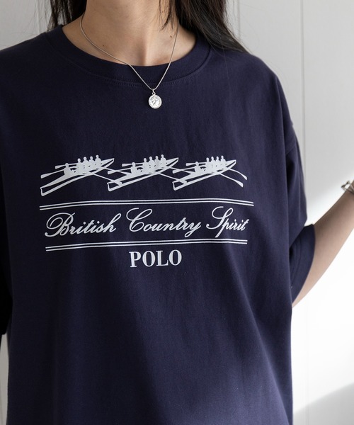 POLO BCS(ポロ ビーシーエス)の「【POLO BCS】Boat oversize print Tee / クラシカルマリンボート オーバーサイズTシャツ(Tシャツ/カットソー・レディース・ホワイト/ブラック/グリーン/ネイビー・S/M/L/XL/XS)」の21枚目の写真