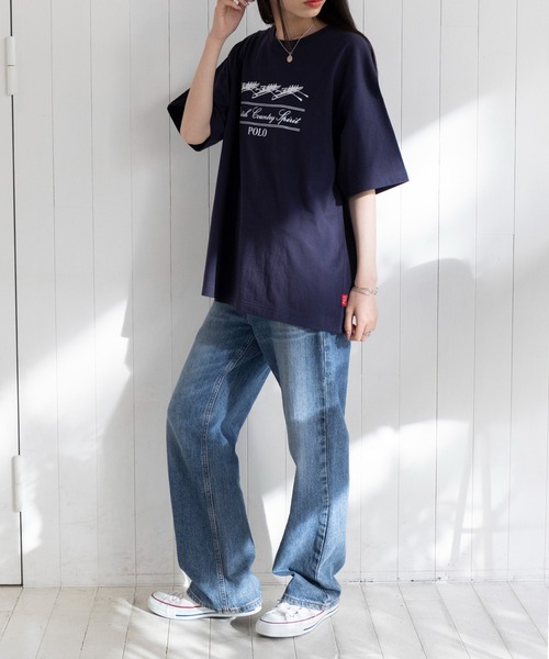 POLO BCS(ポロ ビーシーエス)の「【POLO BCS】Boat oversize print Tee / クラシカルマリンボート オーバーサイズTシャツ(Tシャツ/カットソー・レディース・ホワイト/ブラック/グリーン/ネイビー・S/M/L/XL/XS)」の19枚目の写真