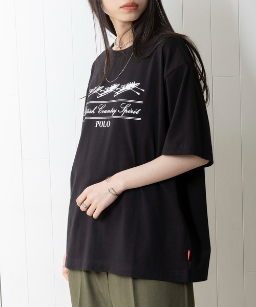 POLO BCS(ポロ ビーシーエス)の「【POLO BCS】Boat oversize print Tee / クラシカルマリンボート オーバーサイズTシャツ(Tシャツ/カットソー・レディース・ホワイト/ブラック/グリーン/ネイビー・S/M/L/XL/XS)」の16枚目の写真