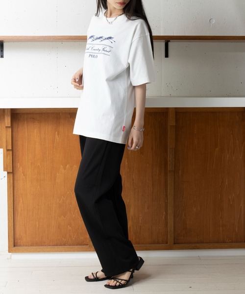 POLO BCS(ポロ ビーシーエス)の「【POLO BCS】Boat oversize print Tee / クラシカルマリンボート オーバーサイズTシャツ(Tシャツ/カットソー・レディース・ホワイト/ブラック/グリーン/ネイビー・S/M/L/XL/XS)」の13枚目の写真