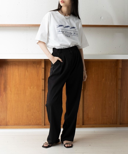 POLO BCS(ポロ ビーシーエス)の「【POLO BCS】Boat oversize print Tee / クラシカルマリンボート オーバーサイズTシャツ(Tシャツ/カットソー・レディース・ホワイト/ブラック/グリーン/ネイビー・S/M/L/XL/XS)」の18枚目の写真