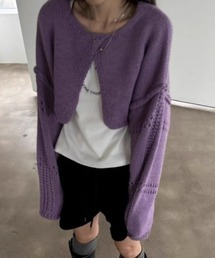 ROOPTOKYO | フロントスリットルーズショートニットセーター(ニット/セーター)