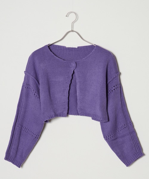ROOPTOKYO(ループトウキョウ)の「フロントスリットルーズショートニットセーター(ニット/セーター・レディース・アイボリー/パープル/カーキ/ブラック・FREE)」の10枚目の写真