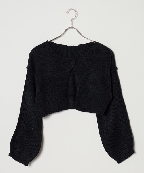 ROOPTOKYO(ループトウキョウ)の「フロントスリットルーズショートニットセーター(ニット/セーター・レディース・アイボリー/パープル/カーキ/ブラック・FREE)」の14枚目の写真