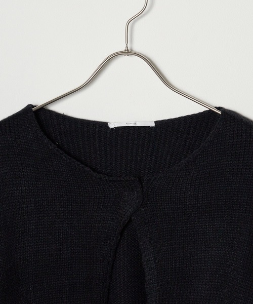 ROOPTOKYO(ループトウキョウ)の「フロントスリットルーズショートニットセーター(ニット/セーター・レディース・アイボリー/パープル/カーキ/ブラック・FREE)」の5枚目の写真