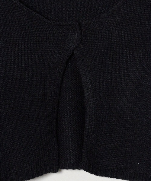 ROOPTOKYO(ループトウキョウ)の「フロントスリットルーズショートニットセーター(ニット/セーター・レディース・アイボリー/パープル/カーキ/ブラック・FREE)」の6枚目の写真