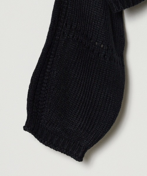 ROOPTOKYO(ループトウキョウ)の「フロントスリットルーズショートニットセーター(ニット/セーター・レディース・アイボリー/パープル/カーキ/ブラック・FREE)」の8枚目の写真