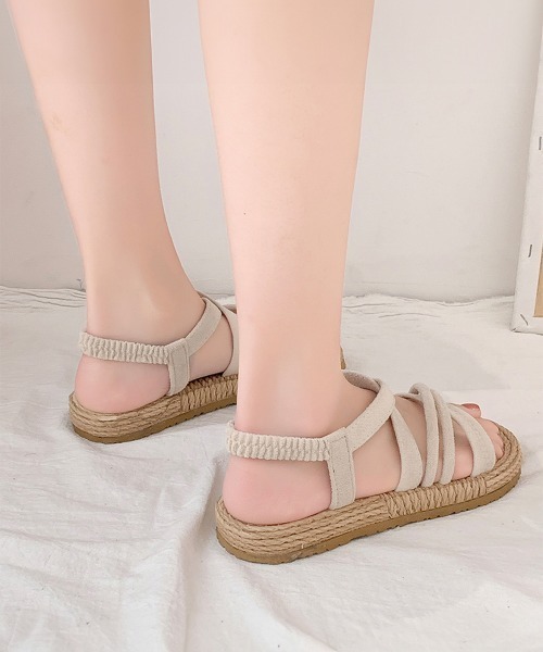 Miniministore（ミニミニストア）の「ビーチサンダル ストラップサンダル 夏（サンダル・レディース・ベージュ/ブラック・23.0cm/25.0cm/24.5cm/24.0cm/22.5cm/23.5cm）」の10枚目の写真