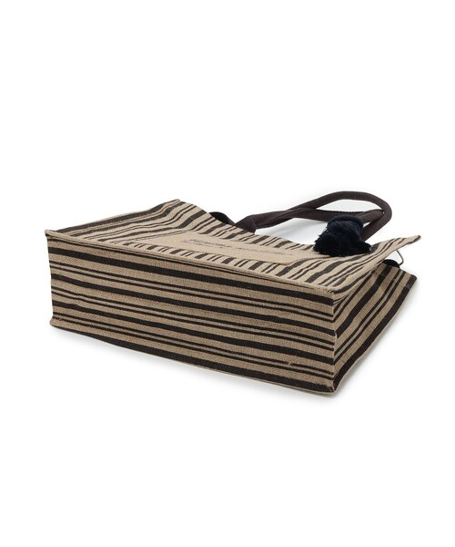 grove（グローブ）の「◆ジュートメッセージ2WAYトート（トートバッグ・レディース・ブルー系2/ブラック系6/ブラック・00）」の4枚目の写真