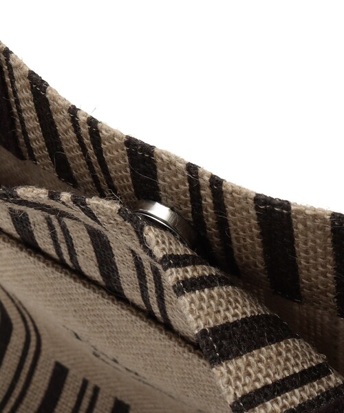 grove（グローブ）の「◆ジュートメッセージ2WAYトート（トートバッグ・レディース・ブルー系2/ブラック系6/ブラック・00）」の9枚目の写真