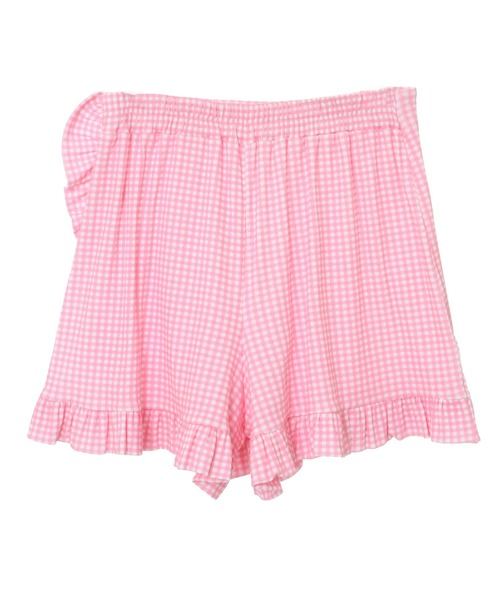 Candy Stripper（キャンディストリッパー）の「GINGHAM CHECK FRILL SKIRT パンツ（その他パンツ・レディース・ブラック/ピンク/ライトブルー・2）」の21枚目の写真