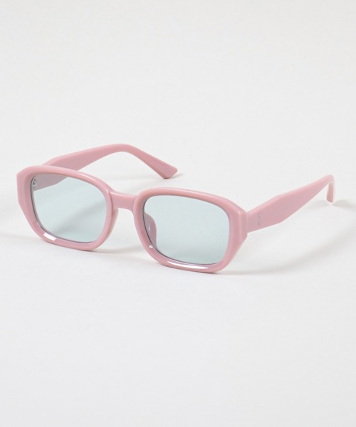 SPINNS（スピンズ）の「スクエアサングラス（サングラス・メンズ・ブラック/オフホワイト/ピンク・ONESIZE）」の4枚目の写真