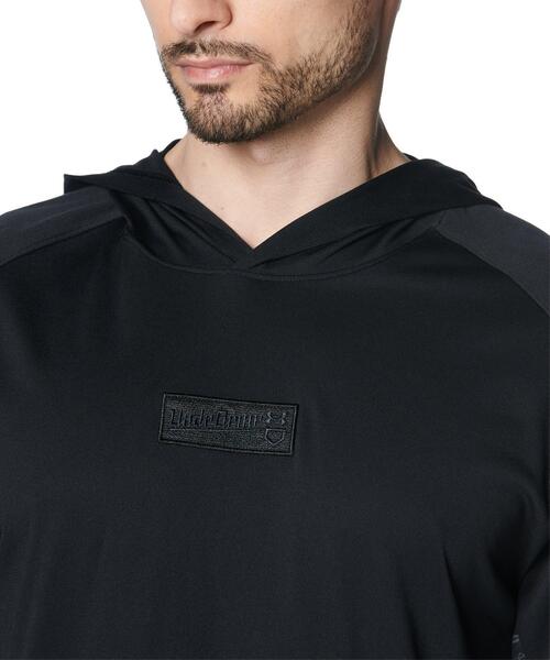 UNDER ARMOUR(アンダーアーマー)の「UAテック ショートスリーブ フーディー(ベースボール/メンズ)(スウェット・メンズ・ブラック・L/XXL/M/XL/S)」の5枚目の写真