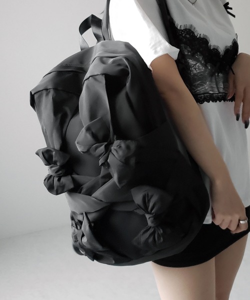 韓国バレエコア★人気リボンBig Bag ★3color セール】【 3color 】シアーリボンバレエコアビッグTシャツ