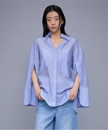 THINGS THAT MATTER | 【ZOZO限定商品】DETACHABLE COLLAR SHEER BIG SHIRTS / デタッチャブルカラーシアービッグシャツ(シャツ/ブラウス)