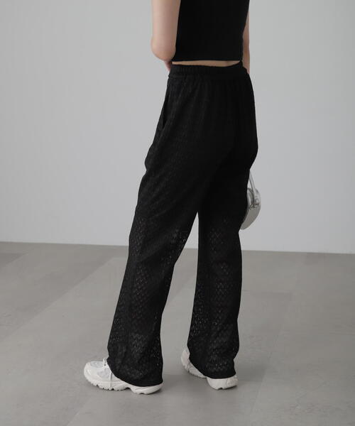 FREE'S MART（フリーズマート）の「◆レースフレアパンツ（その他パンツ・レディース・ブラック/ホワイト・MEDIUM/SMALL）」の15枚目の写真