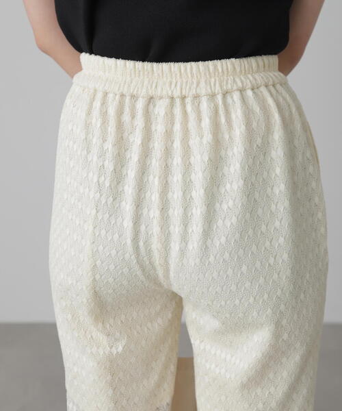 FREE'S MART（フリーズマート）の「◆レースフレアパンツ（その他パンツ・レディース・ブラック/ホワイト・MEDIUM/SMALL）」の5枚目の写真